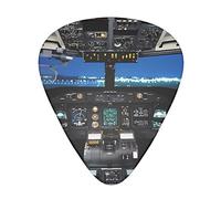 Airplane Cockpit Guitar Plectrums Classical Triangle Bass Acoustic And Electric Guitar Plectrums For Guitarists 12 Pieces