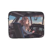 Airplane Cockpit Laptop Case 10 inch, Shockproof Protective Computer Sleeve Cover Water Resistant Laptop Bag Carrying Tablet Cover Briefcase Handbags Gifts for Men Women