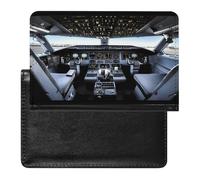 Airplane Cockpit Passport Holder Vaccine Card Holder Travel Document Organizer Credit Card Organizer for Women/Men