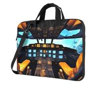 Airplane Cockpit Print Convenient Laptop Bags Stylish And Protective Computer Bag Style Unique