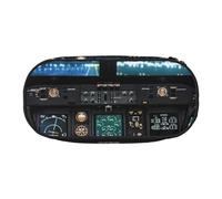 Airplane Cockpit Print Pencil Pouch for Kids Fun Pencil Case Pouch for Girls Large Pen Case with Zipper, Portable Pencil Bag Holder for School Sudent Teacher Stationery