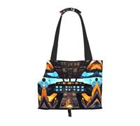 Airplane Cockpit print Puppy Carrier Walking Dog Bags Pets Dogs Carrier Bags for small Dogs and Cat and Rabbit