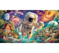 Airplane Crash in Village 1000 Piece Puzzle for Adults - Fun and Challenging Family Game Great Gift Idea Home Activity 38x26/1000pcs