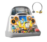 Airplane Dashboard Toy - Light And Sound Cockpit Game, Interactive Simulation, Durable Safe Build, Lightweight Educational Play, Engaging Skill Development, Fun Role Play | Kids Toy Fo