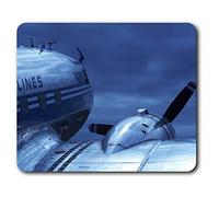 Airplane DC3 Dakota Plane Pilot Mouse Mat Pad Computer PC Laptop Gaming Office Home Desk Accessory Gadget 8228