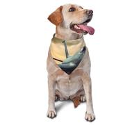 Airplane Dog Bandana Pet Scarf Accessories for Small Medium Dogs Cats Photo Prop, Triangle Pet Bandanas Adjustable Puppy Bib Washable Dog Kerchief Puppy Neckerchief