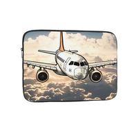 Airplane Flying Laptop Sleeve for Women Men, 15 Inch Waterproof Laptop Bag Lightweight Notebook Computer Cover Bag