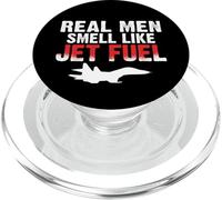 Airplane Flying Real Men smell like Jet Fuel Aircraft PopSockets PopGrip for MagSafe