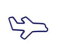 AIRPLANE FLYING SIDE VIEW AIRCRAFT COOKIE CUTTER BAKING TOOL USA PR600