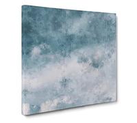 Airplane Flying Through The Clouds Canvas Print | Gallery Wrapped 30mm Frame Wall Art | 14x14 inches | Ready to Hang | Modern Vehicles Picture | Living Room Bedroom Lounge Office