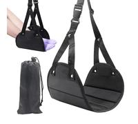 Airplane Foot Hammock, Airplane Footrest, Foot Hammock for Plane Travel, with Adjustable Strap, Lightweight Portable Travel Accessories for Long Flight