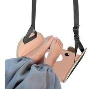 Airplane Foot Hammock, Airplane Footrest, Length Adjustable Leg Hammock Long Flight Must Haves for Business Trip Desk Home Car Train Camping Gear Vacation