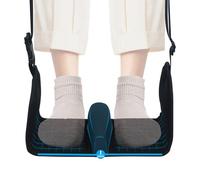 Airplane Foot Hammock, Foot Hammock for Travel Accessories with Ergonomic Removable Foot Divider Design, Airplane Foot Rest, Premium Comfortable Memory Foam & Hardboard for No Feet Clashing(Large)