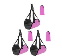 Airplane Foot Rest 1/3/5PCS Hammock Suspension Adjustable Leg Hammock Car Travel Hammock Office Hammock Strap Airplane Footrest Outdoor Furniture(Pink-3Pcs)