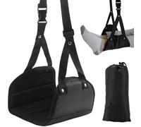 Airplane Footrest, 1pcs Airplane Travel Accessories, Adjustable Foot Hammock Under Desk, Plane Travel Foot Rest, Provides Relaxation and Comfortable for Long Flight