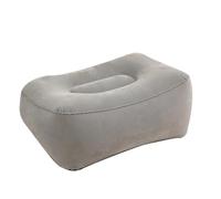Airplane Footrest Office Inflatable Foot Rest Inflatable Airplane Leg Rest Pillow Travel Footrest Foot Stool Recliner Relax Cushion for Flight(Gray)