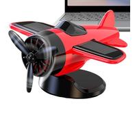 Airplane for Car Dashboard, Solar Powered Car Dashboard Ornaments, Rotating Toy Model Drifting Racing Fan Vehicles Collectibles Interior Decoration for Women Men Driver