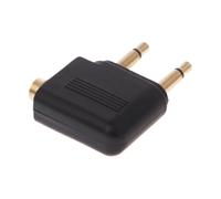 Airplane Headphone Adapter - Double Jack Airline Audio Adapter | Compact Travel Headset Converter, Aviation Headphone Plug for Flight Entertainment, Daily Use, Business Travel