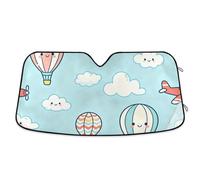 Airplane Hot Air Balloon Windshield Sun Shade Foldable Foldable Reflective Sun Keep car Cool Parasol de auto