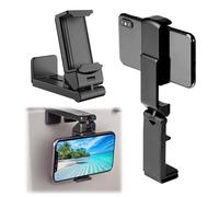 Airplane in Flight Phone Holder with 360° Rotating Clamp, Universal Desk Mount for Airplane Travel, Home & Office Use, Compatible with iPhone & Android, Foldable and Portable - Travel essentials