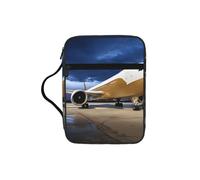Airplane in The Evening Light Print Bible Cover Case/Book Cover, Bible Case for Women Girls,with Handle Fits for Standard Size Bible