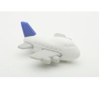 Airplane Japanese Erasers. 2 Pack. White & Blue Tail by PencilThings