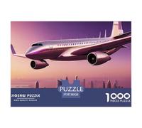 Airplane Jigsaw for Adults 1000 Challenging Puzzles Sky Plane Puzzle Game for The Whole for Women Gifts for Men A Unique100% Recvcled Cardboard38x26cm/1000pcs