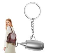 Airplane Keychain Pendant - Aviation Engine Design Key Ring for Captains | Stainless Steel Keychain Accessory for Travellers, Jet Lovers, Pilots