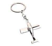 Airplane Keychain | Simulation 3D Fighter Aircraft Keychain | 3D Model Keyfob Keyring for Pilot Flying Aviation Enthusiast Birthday Christmas Graduation Backpack Accessory