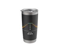Airplane Landing Lights Runway Flight Aviation Pilot Airline Stainless Steel Insulated Tumbler