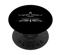 Airplane Landing Runway Flight Aviation Pilot Airline PopSockets Adhesive PopGrip