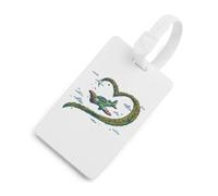 Airplane Love Heart Luggage Tag for Suitcase Cute ID Tags Travel Baggage Identifier Labels White-Style