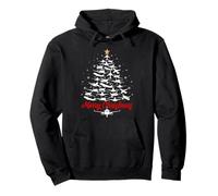 Airplane Merry Christmas Tree Funny Airplane Pilot Xmas Pullover Hoodie