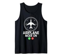 Airplane Mode On Flying Airplane Pilot RC Plane Tank Top