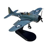 Airplane Model 1/72 For WWII SBD Midway Dauntless Dive Bomber Battle Fighter Plane Model Metal Airplane Model Exquisite Collection Gift (Color : A)
