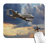 Airplane Mouse Pad, Peacekeepers Mission Jet up International Flight Picture Aviation Rectangle Mouse Pads
