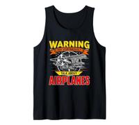 Airplane Novelty for Men Women Plane Aviation Funny Pilot Tank Top