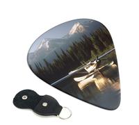 Airplane On Lake Guitar Picks 6-Pack - Pick Set (0.46mm / 0.71mm / 0.96mm) Suitable For Guitar And Ukulele Playing