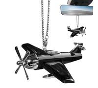 Airplane Ornament, Helicopter Ornament, Interior Decoration for Solar Powered Aeroplane Cars, Rotating Ornament, Car Rear View Hanger, Car Accessories for Car, Minivan, SUV, Truck