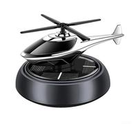 Airplane Ornament Style Solar Powered Car Air Diffuser and Purifier with Rotating Motor, Provides Sustainable Fragrance Dispersion Without Batteries (gray Wind Chimes)