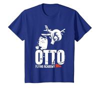 Airplane! Otto Autopilot Flying Academy Kids T-Shirt, Youth, Royal Blue, Medium