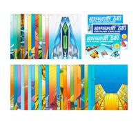 Airplane Paper - 108 Sheets Aviation Theme Design Funny Flying Templates | Creative Learning Game Educational Activity Logic Development Child School Workshop Party Gift