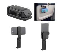 Airplane Phone Holder 360 Degree Rotation Plane Phone Holder Universal Mount Adjustable Phone Stand Retractable Portable Phone Stand Airplane Travel Essentials for Flying Travel Home Office,Black
