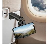 Airplane Phone Holder 4 in 1 Adjustable 360 Rotation Phone Stand for Travel Portable Handsfree Viewing Flight Mount Essentials for Flying Work Home Office Supplies Compatible with iPhone Galaxy Androi