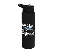 Airplane Pilot Aviation Flying Civil Aircraft Flight Crew Stainless Steel Insulated Water Bottle