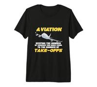 Airplane Pilot Design for Airline Captain - Landings Make Premium T-Shirt