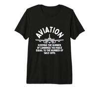 Airplane Pilot Design for Airline Captain - Landings Make Premium T-Shirt