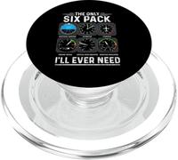 Airplane Pilot The Only Six Pack Ever Need Student Pilot PopSockets PopGrip for MagSafe