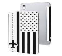Airplane Pilot US Am-ericans-Flag Tablet Case Compatible for IPAD 10代 (10.9in) Cases Protective Stand Cover with Pencil Holder