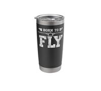 Airplane Pilot Vintage Born to Fly Stainless Steel Insulated Tumbler